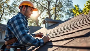 Inspecting roof leak repair Bay Area with a contractor ensuring home safety.