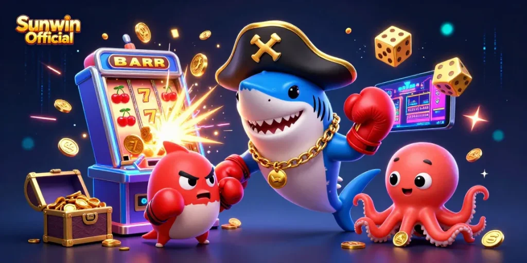 Experience jackpot thrills with Sunwin Official's 3D casino action featuring exciting characters and games.